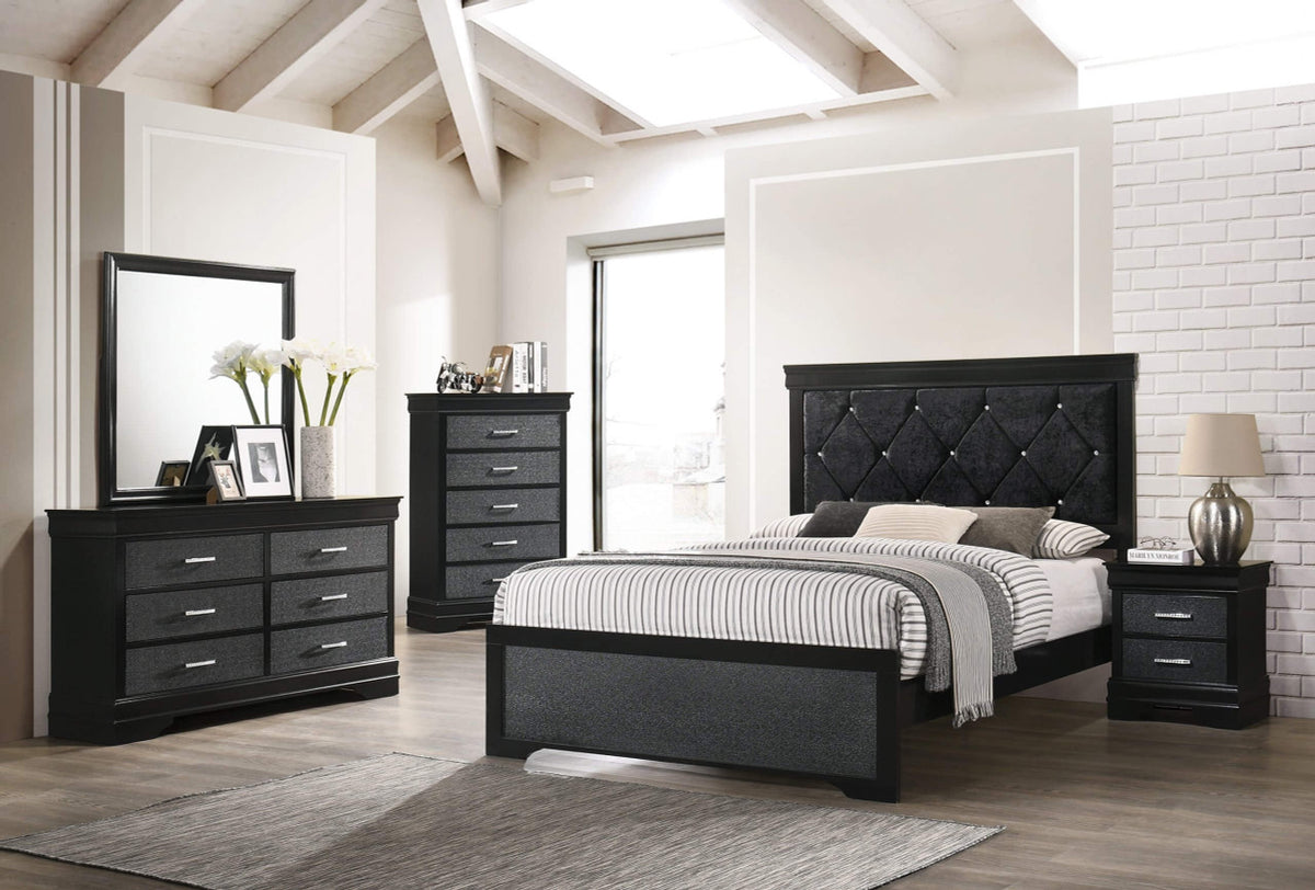 ANITA Black 5 Piece Bedroom
