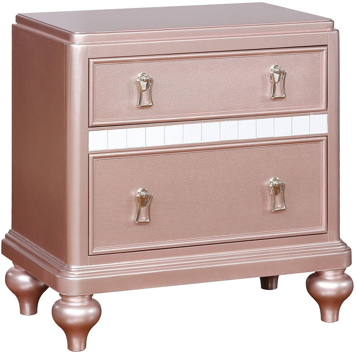 AUBRIANA Rose Gold Nightstand