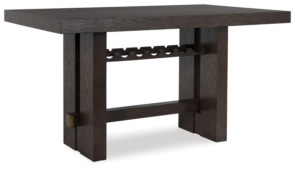 Burkhaus - Rectangular Dining Room Counter Table - Dark Brown