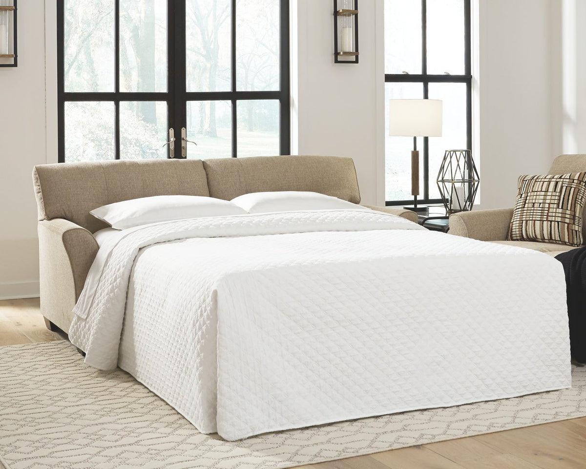 MAURITUS Tan 80" Wide Full Sofa Sleeper