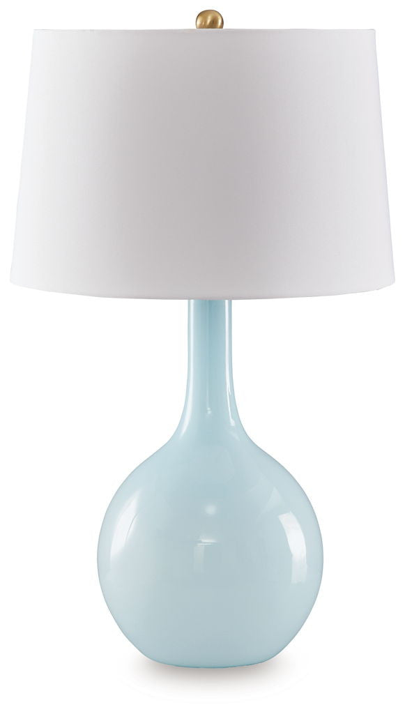 Rylanton - Glass Table Lamp - Aqua