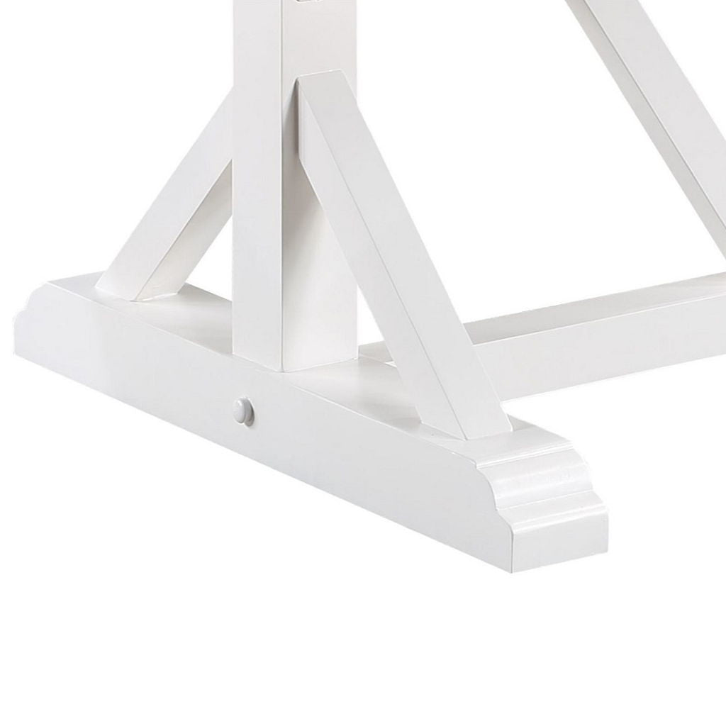 Hollyn - Dining Table With Engineered Stone Top - Engineered Stone & White