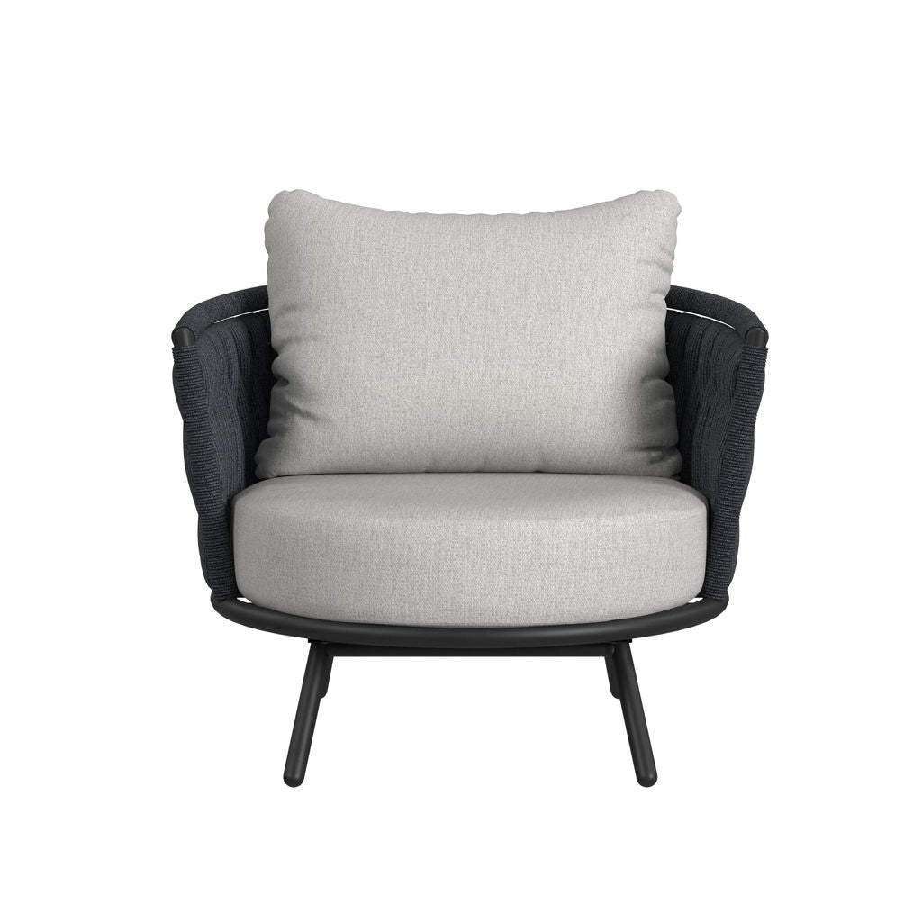 Bali - Chairs With Olefin (Set of 2) - Dark Gray