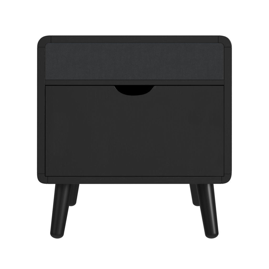 Halo - Square Smart End Table - Black