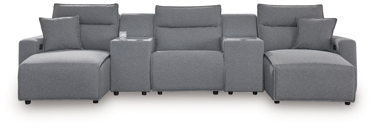 Modmax II - Reclining Sectional - Salt And Pepper