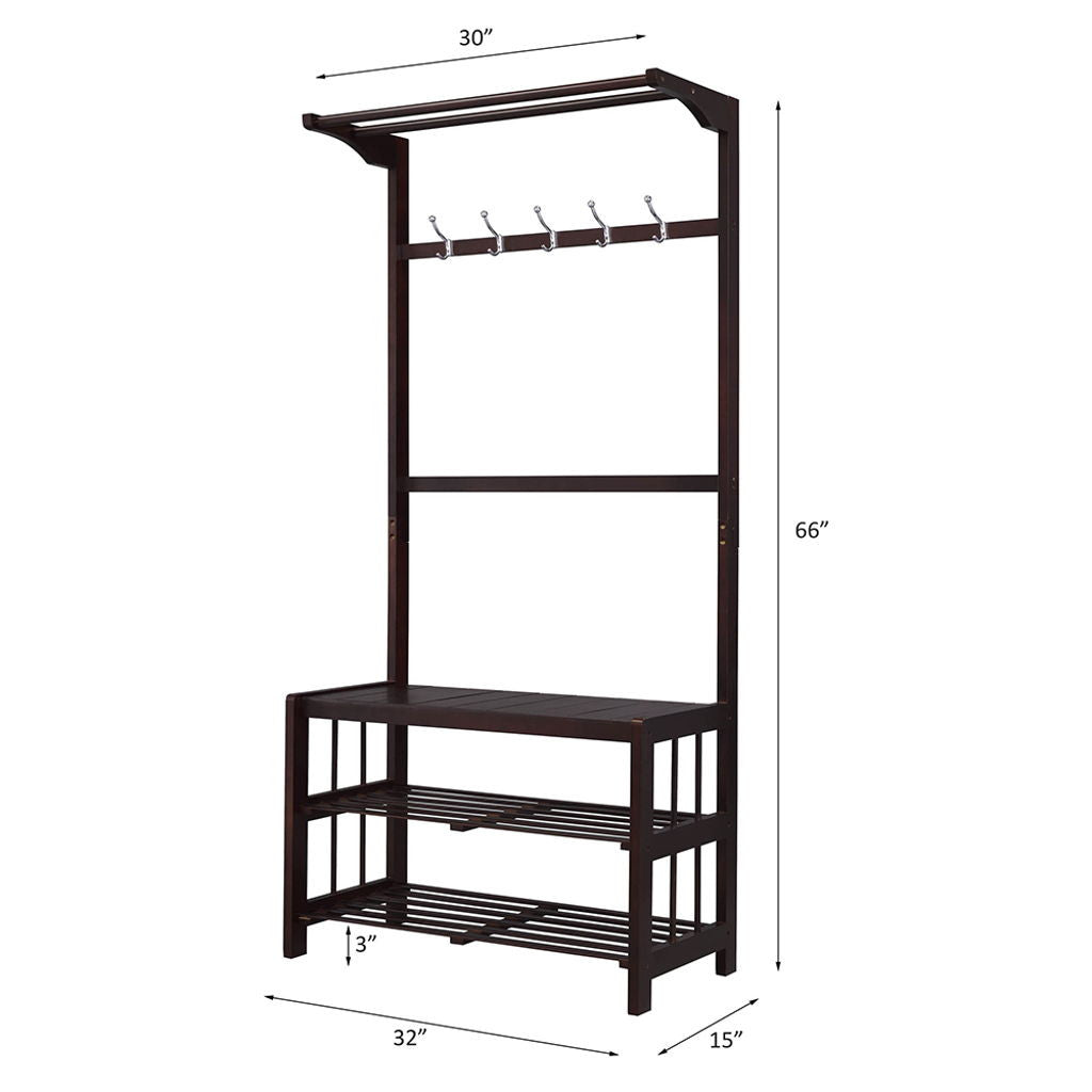Pieria - Hall Tree - Espresso