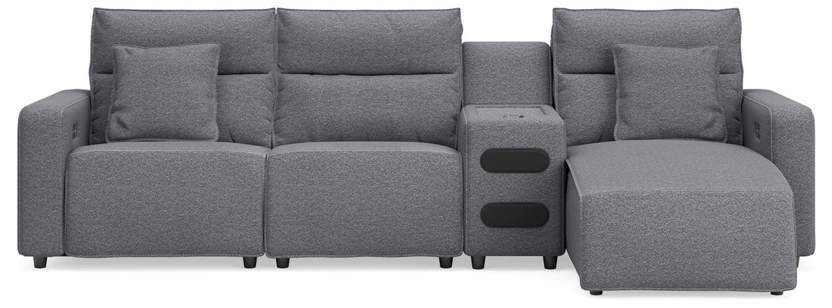 Modmax II - Reclining Sectional - Salt And Pepper