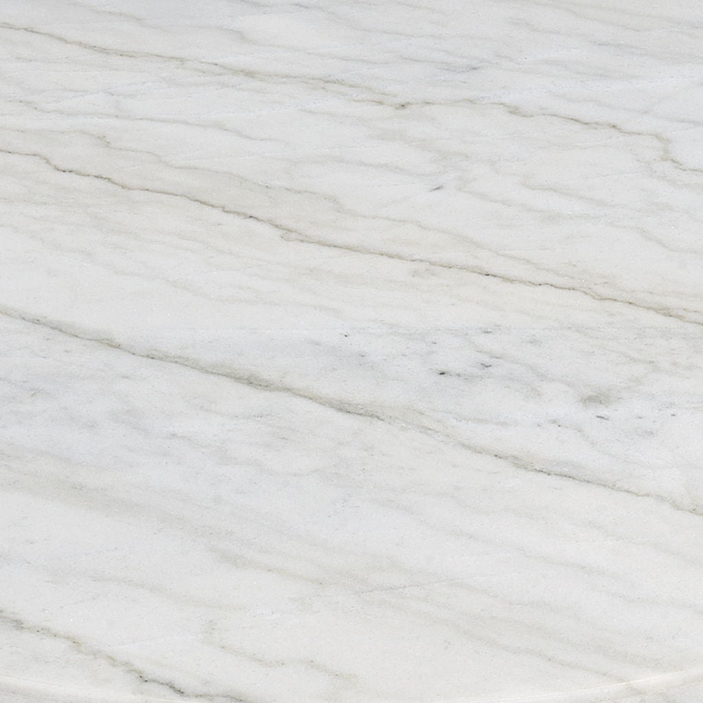 Zaidee - Coffee Table With Marble - Marble Top & Nickel