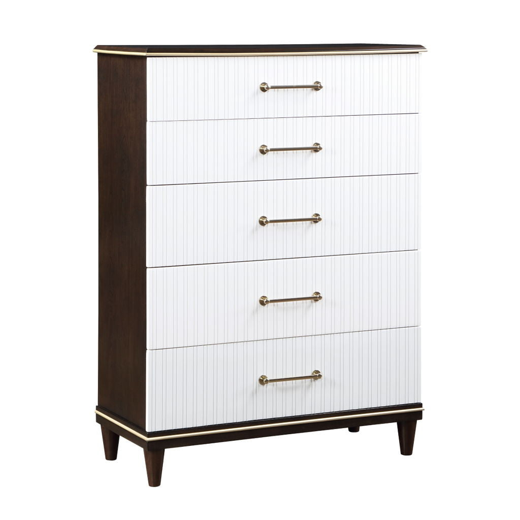 Niles - Chest - White / Cherry