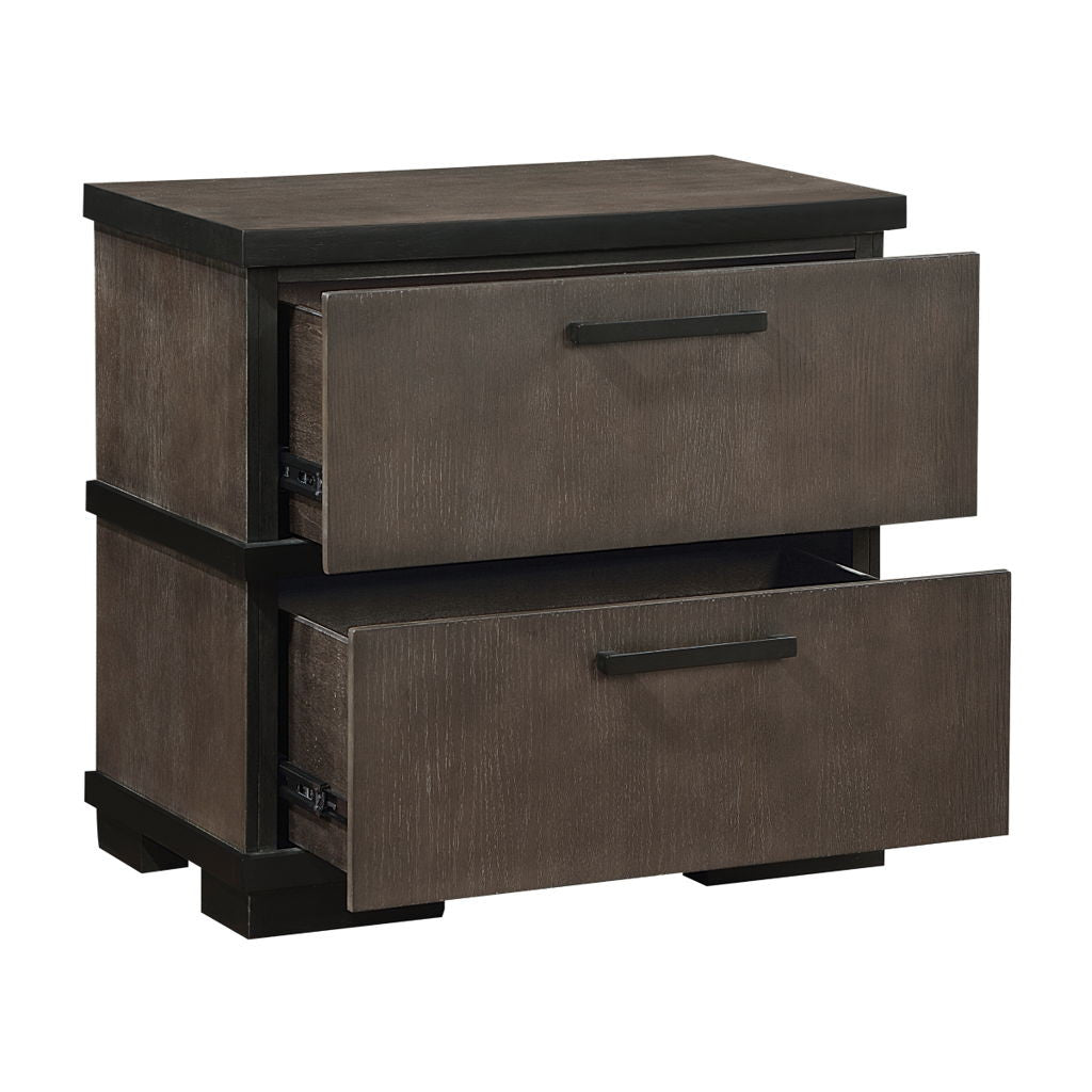 Acworth - Nightstand - Brown / Black