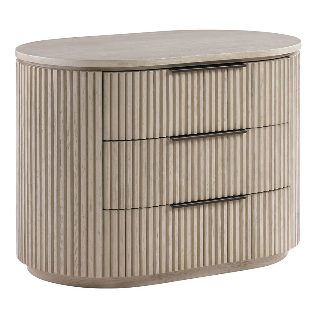 Leanna - Nightstand With USB Port - Light Oak