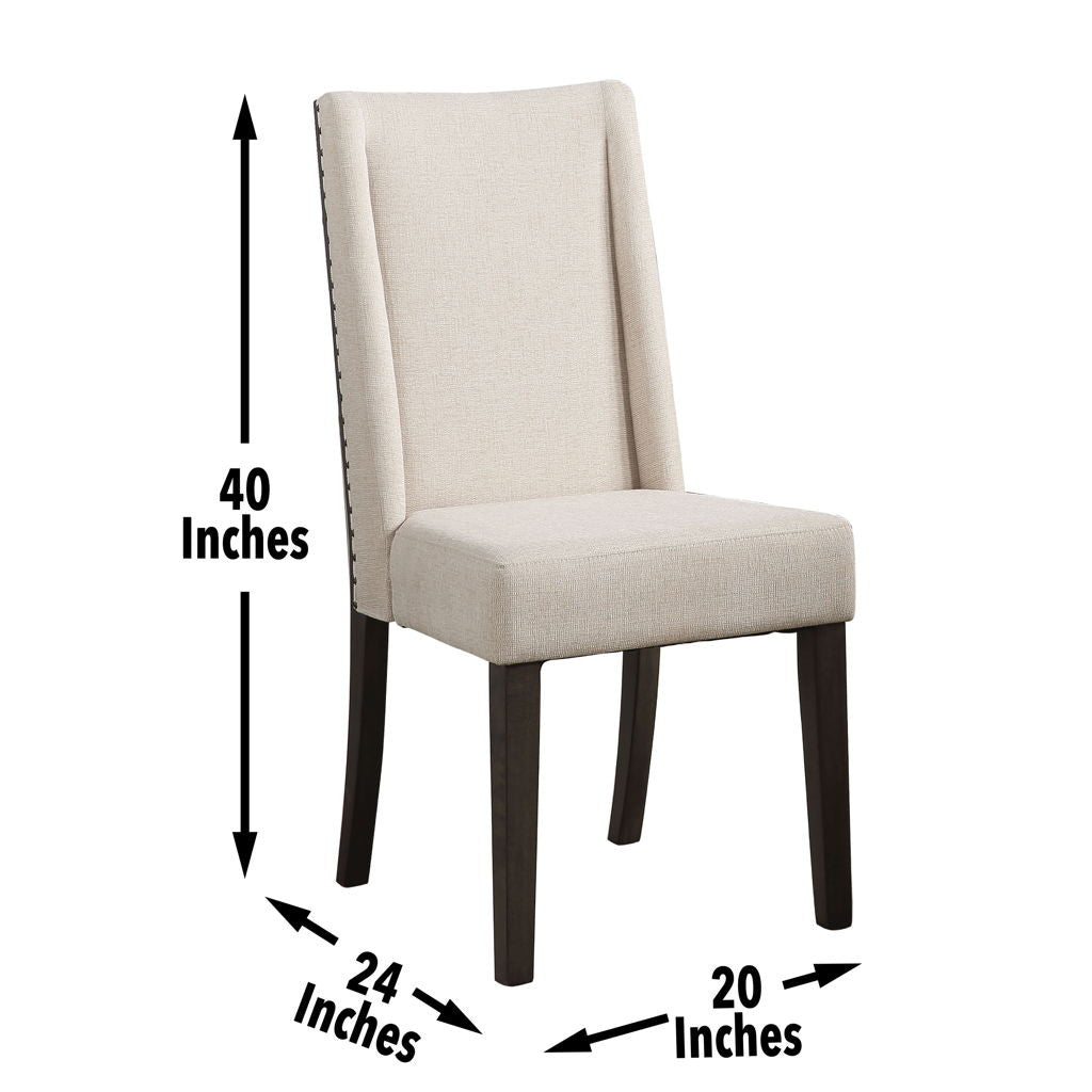 Napa - Upholstered Side Chair - Dark Brown