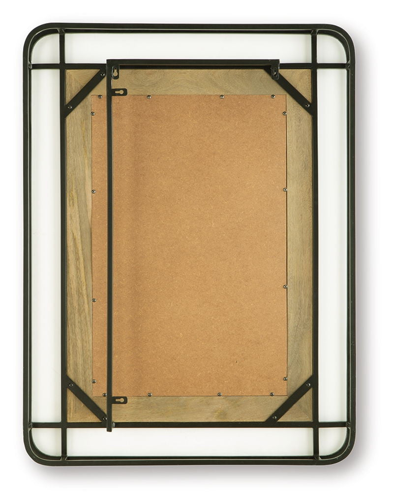 Beelman - Accent Mirror - Black / Brown
