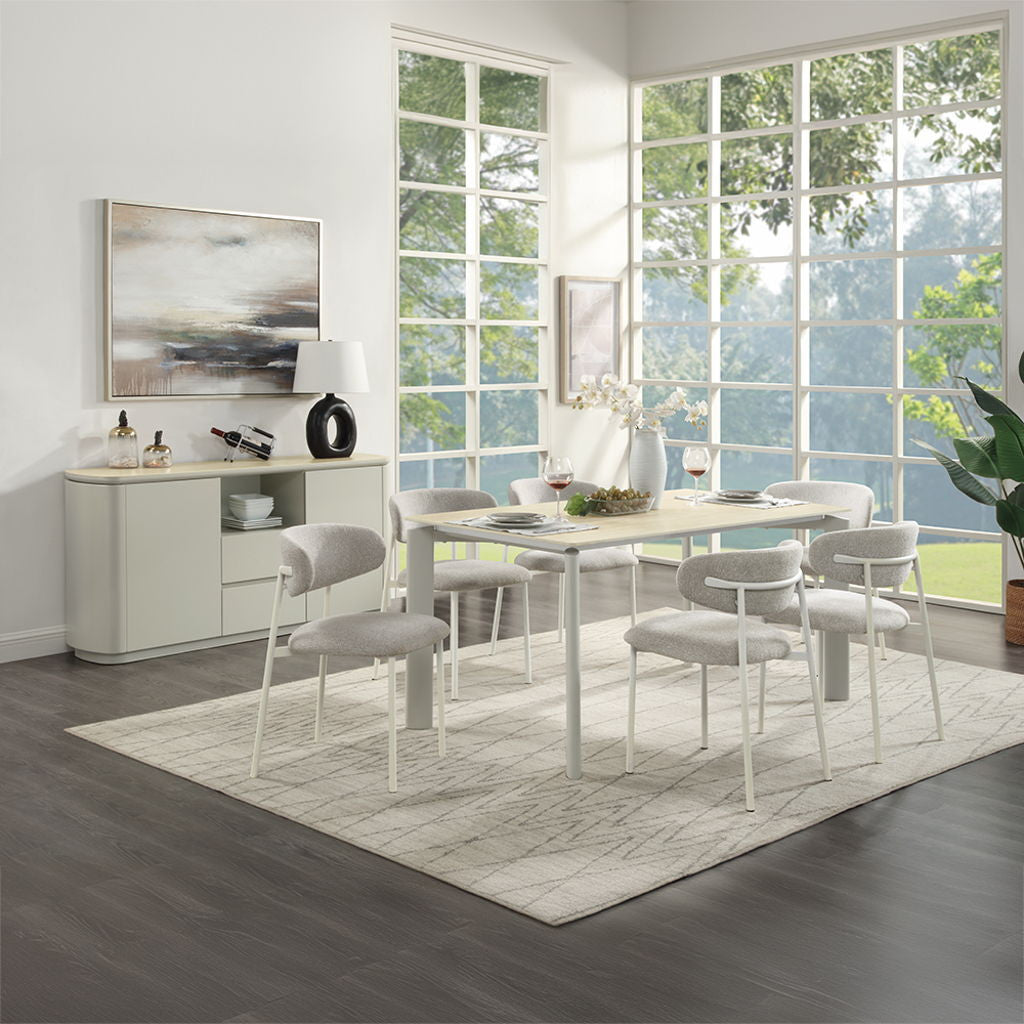 Ingram - Dining Table - Sintered Stone & Light Gray