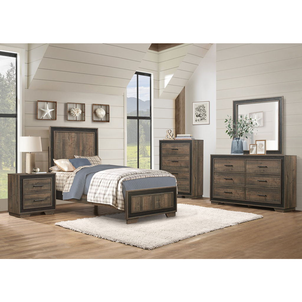 Ellendale - Mirror - Gray / Brown