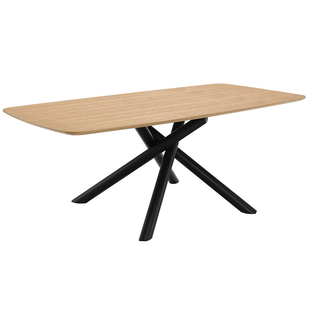 Lawton - Dining Table - Natural & Black