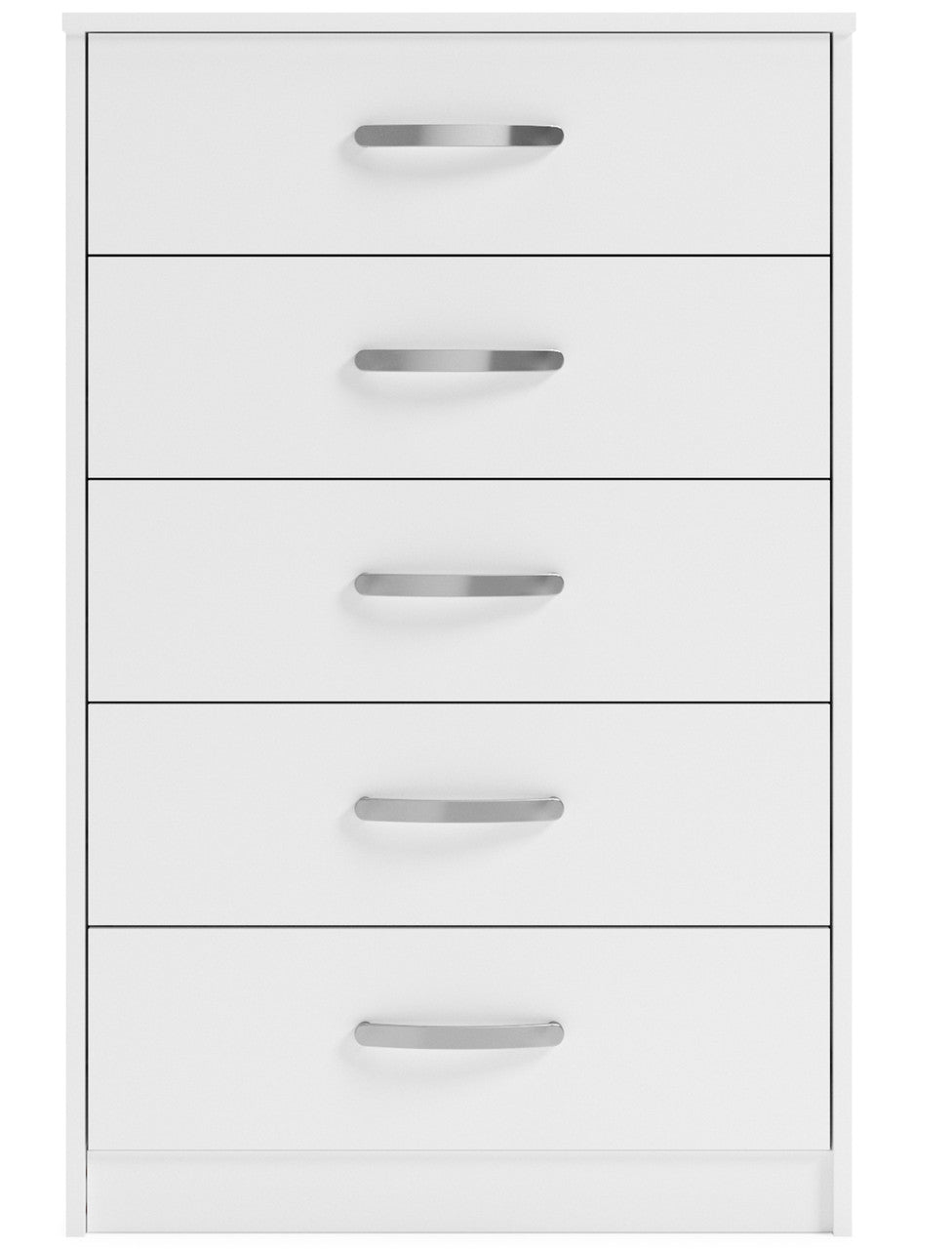 CASSIA White 27" x 41" Five-Drawer Chest (RTA)