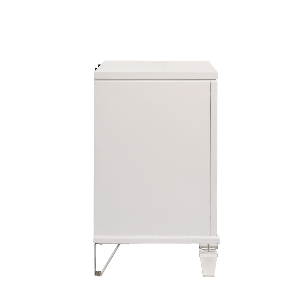 Twenty Nine - Nightstand With USB - White