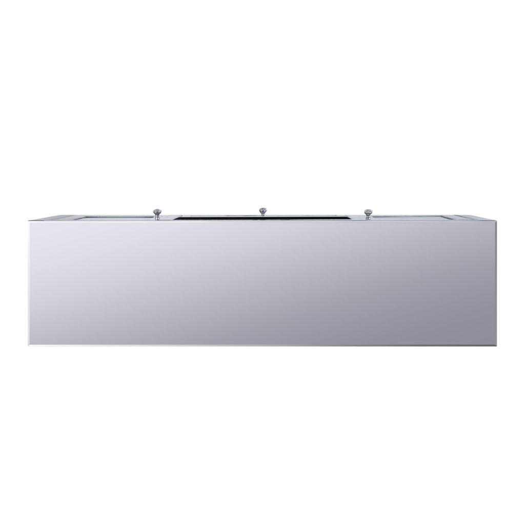 Noralie - TV Stand - Mirrored & Faux Diamonds