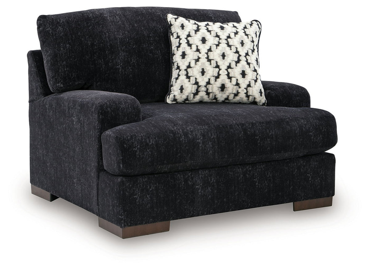Whitmore Manor - Chair And A Half - Black Pearl