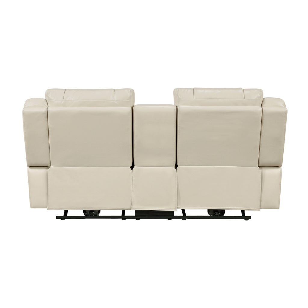 Huron - Power Double Reclining Loveseat With Center Console, Wireless Speakers, LED And Charging Ports