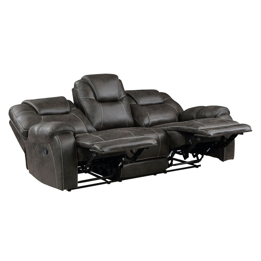 Gainesville - Double Reclining Sofa - Chocolate