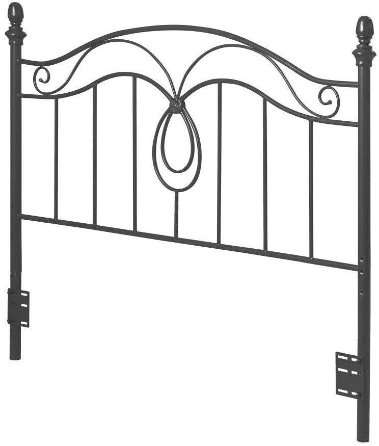 CHILTON Black F/Q Metal Headboard Bed