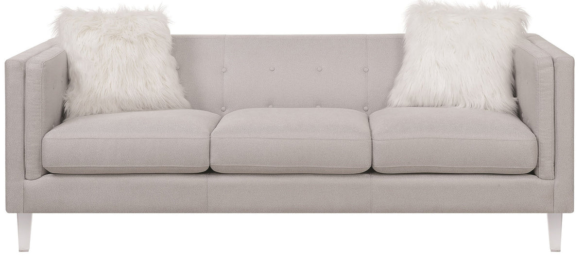 CYDNEY Light Grey Sofa & Loveseat
