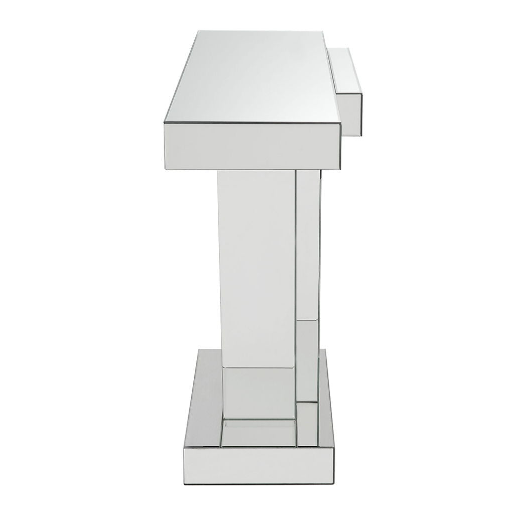 Nysa - 32"H Console Table - Mirrored & Faux Crystals