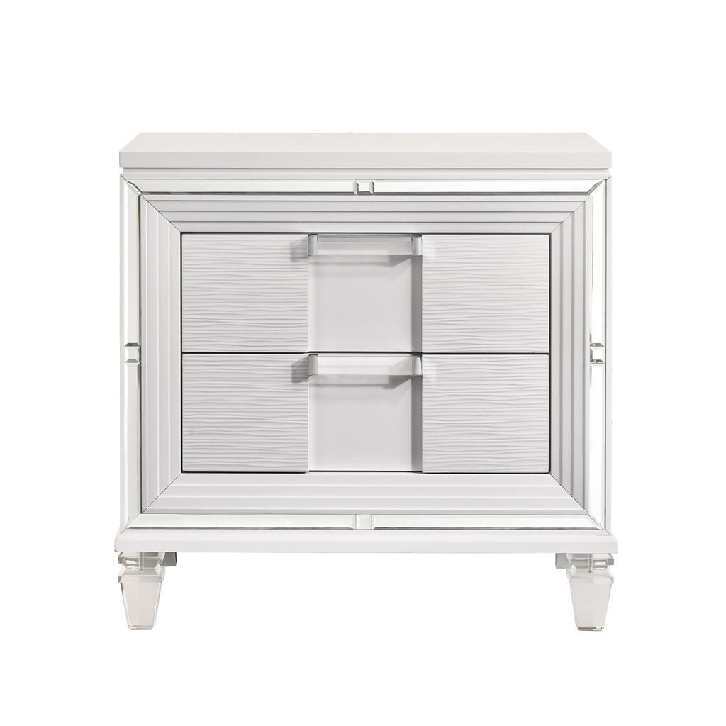 Twenty Nine - Nightstand With USB - White