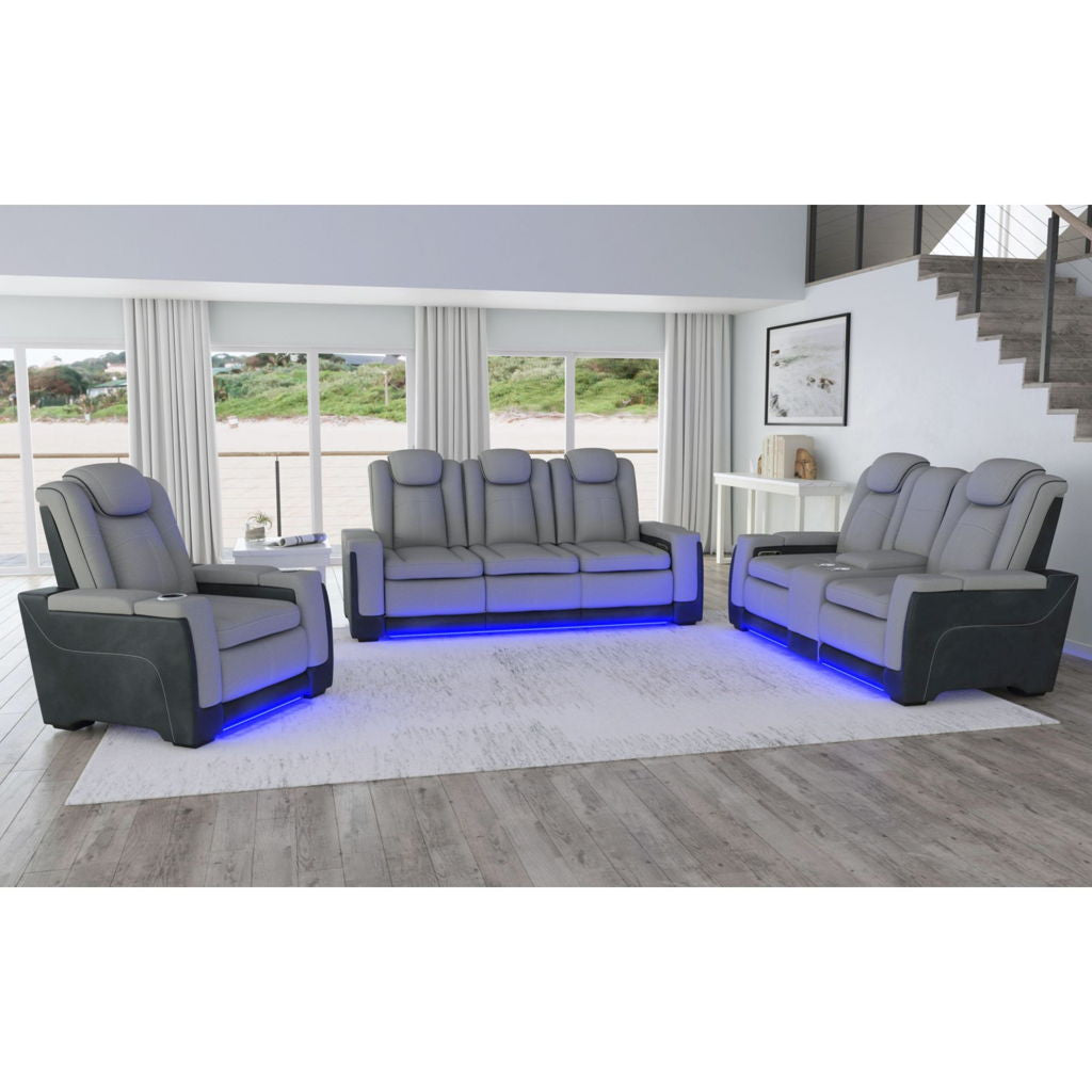 Lantana - Power Motion Recliner With Power Headrest, LED , Wireless Charger And Cup Holder