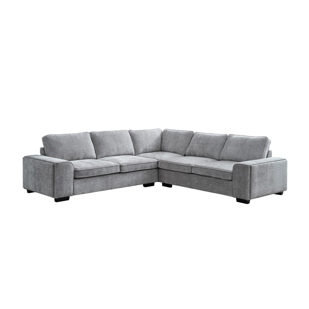 Dayne - 3 Piece Sleeper Sectional - Gray