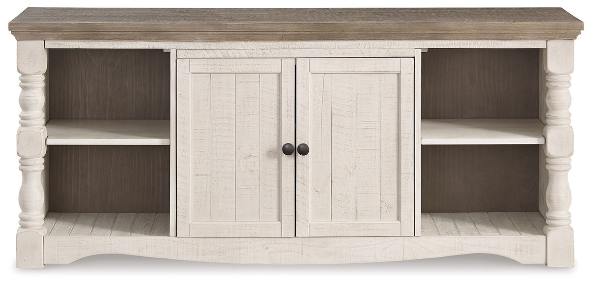 Havalance - Extra Large TV Stand - 2 Doors - Brown / Beige