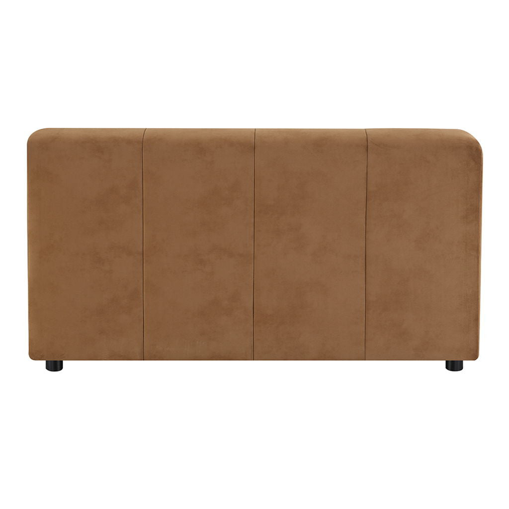 Zoey - Modular - Armless Chair - Chocolate Suede