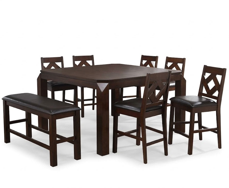 Brentwood Dark Brown 8-PC Counter Set