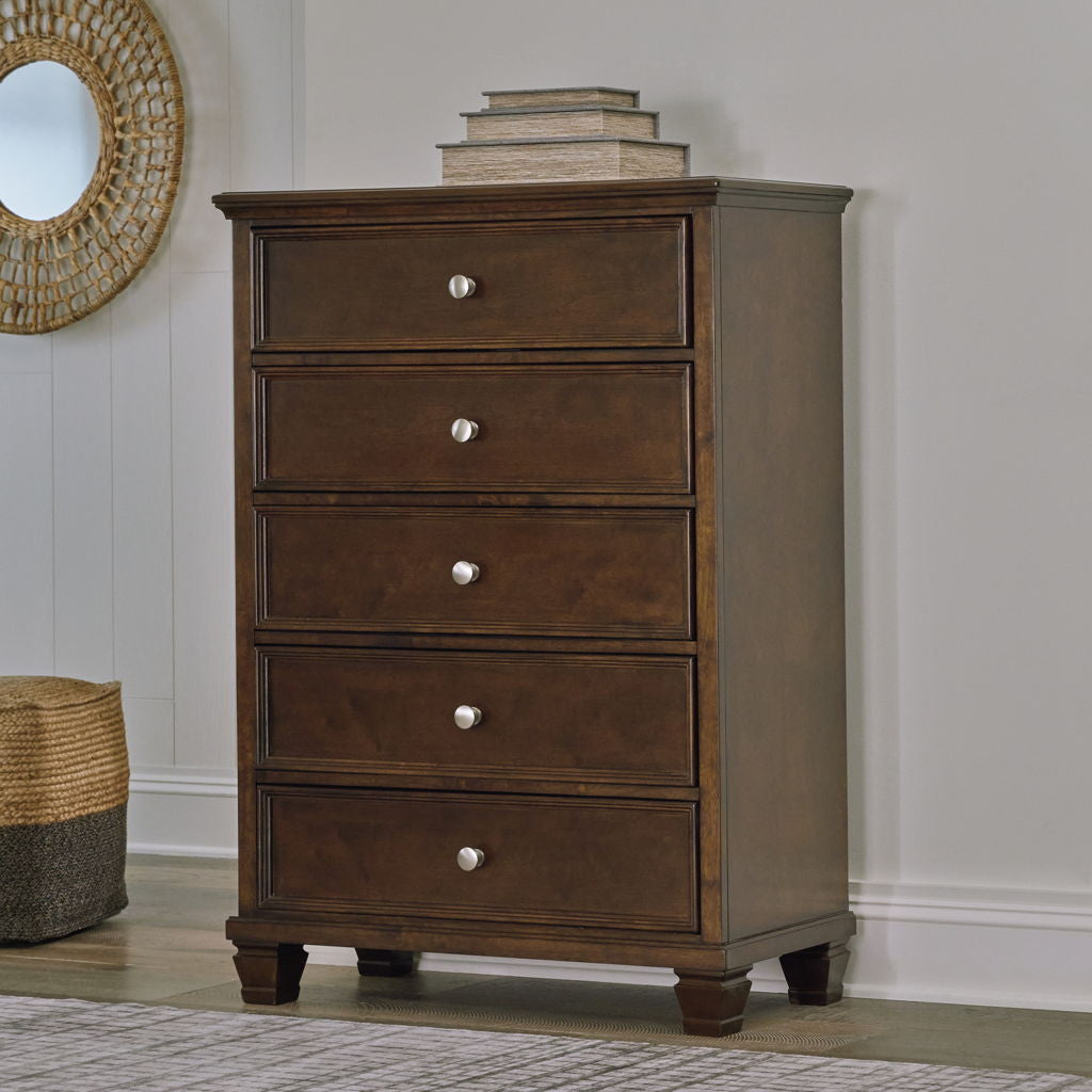 Danabrin - Five Drawer Chest - Brown