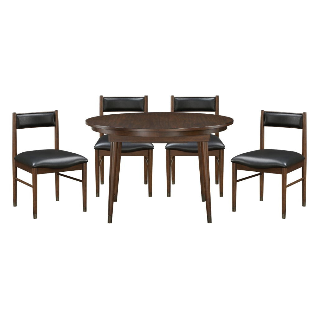 Clive - 5 Piece Dining Room Set (Table & 4 Side Chairs) - Black / Cherry