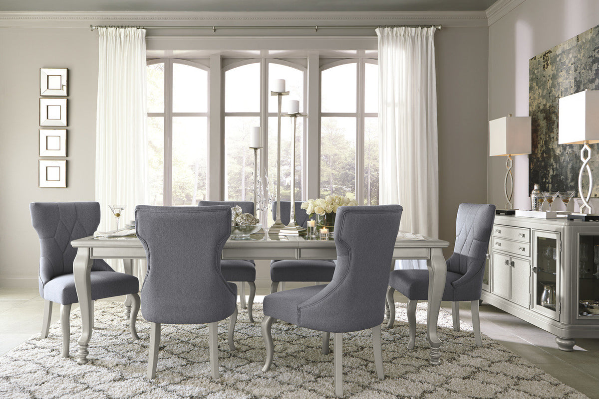ELENA Silver 7 Piece Dining Set