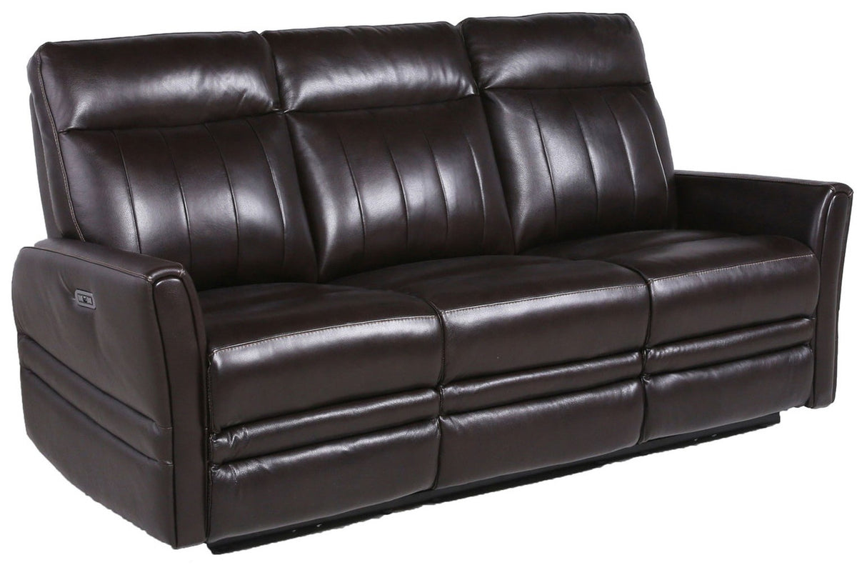 RONAN Top-Grain Leather Power Sofa & Loveseat