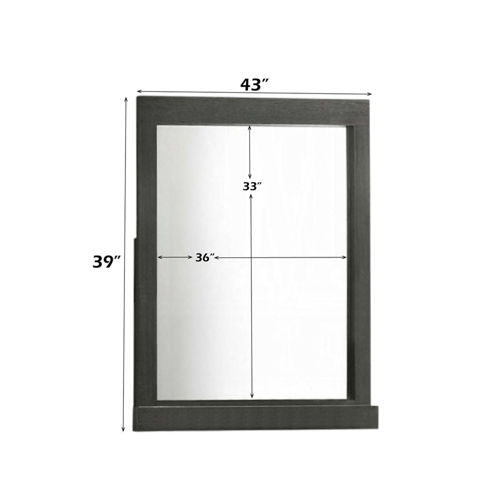 Lantha - Mirror - Gray Oak