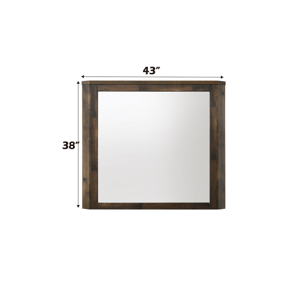 Elettra - Mirror - Rustic Walnut