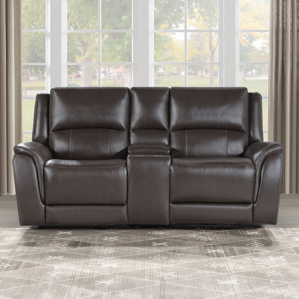 Alexandria - Power Reclining Console Loveseat