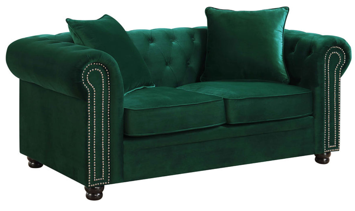 ISADORA Green Sofa & Loveseat