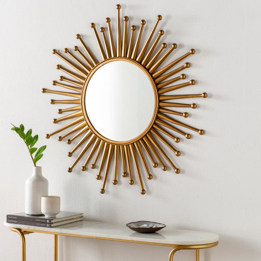 DEL SOL Gold 37" Wall Mirror