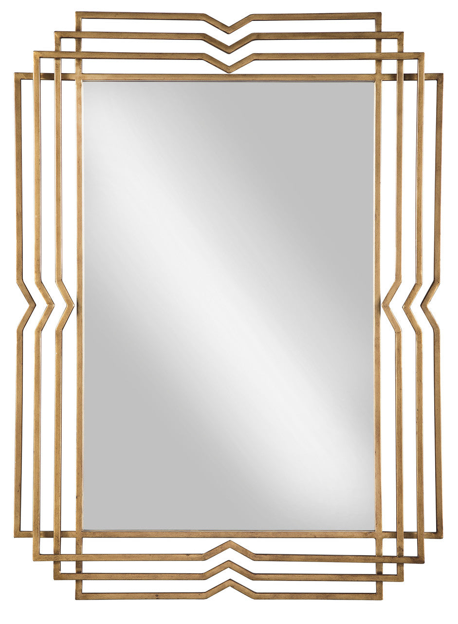 Fler Gold Geometric Wall Mirror