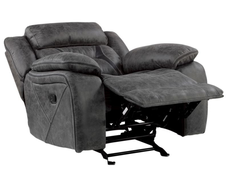 PEGASUS Gray 3 Piece Reclining Livingroom