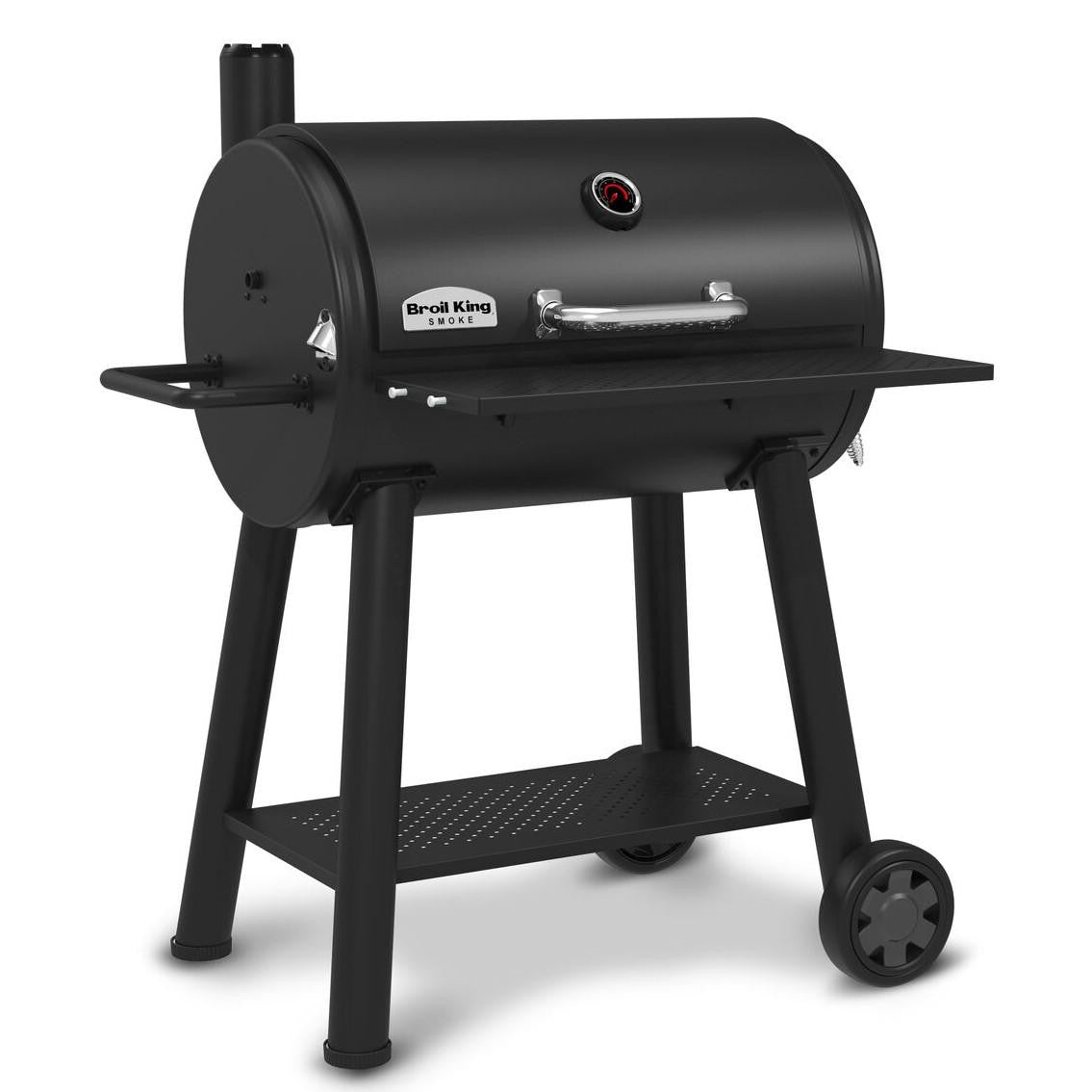 SMOKE XL Black Charcoal Grill with Beer Opener