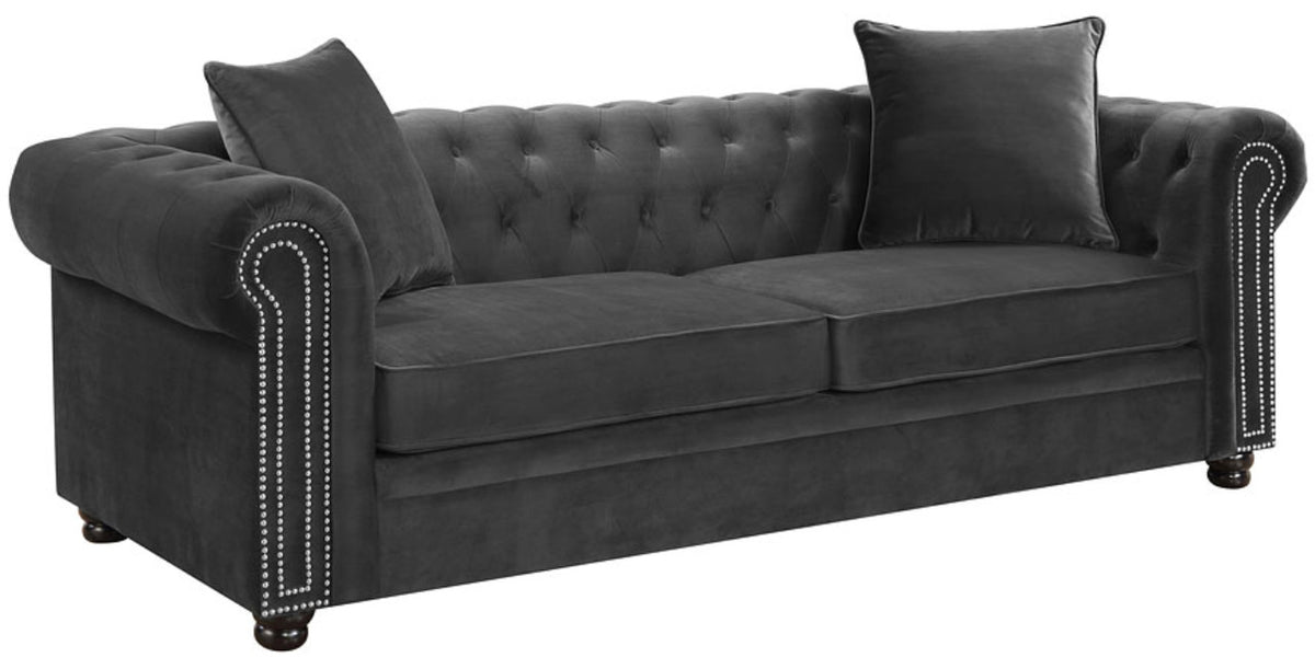 ISADORA Gun Metal Sofa & Loveseat
