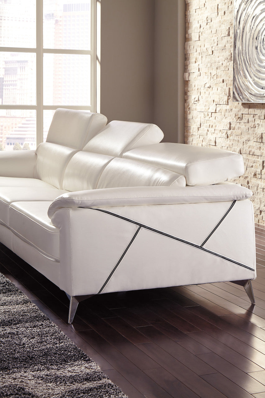 Janison White Adjustable Sectional
