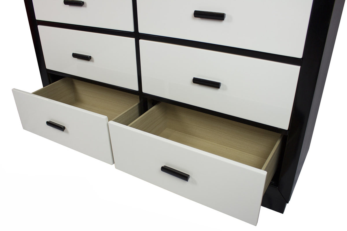Johnny Black & White Dresser
